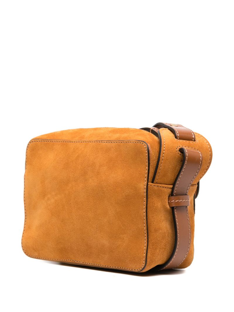 Orange Wasy Suede Camera Bag
