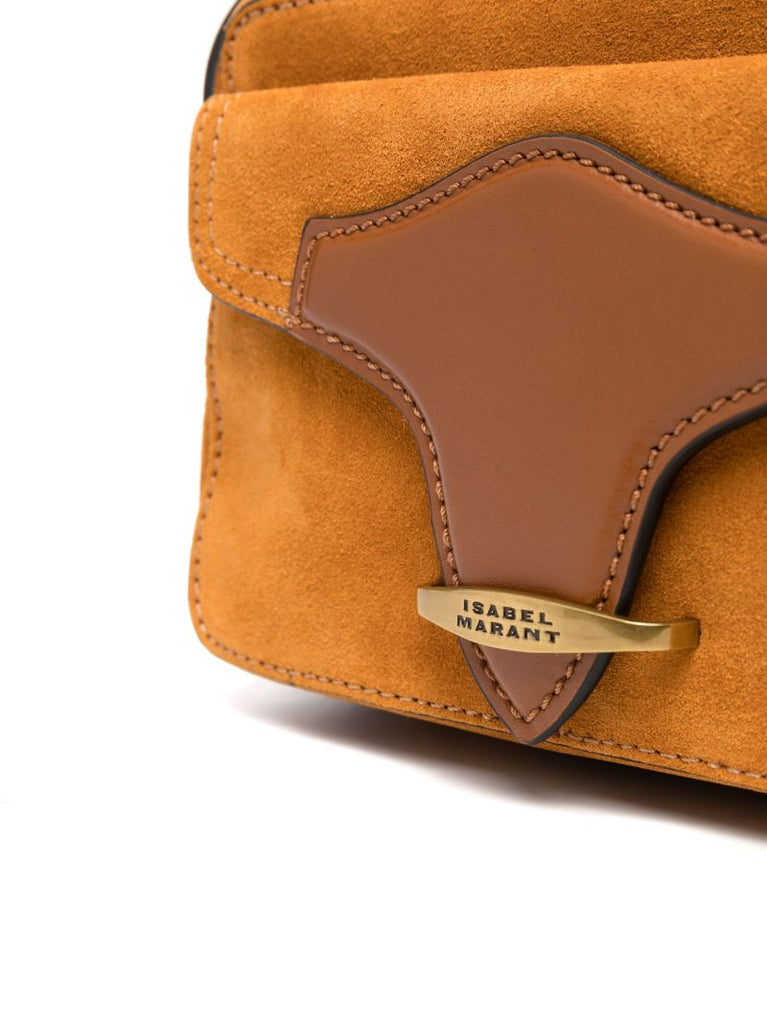Orange Wasy Suede Camera Bag
