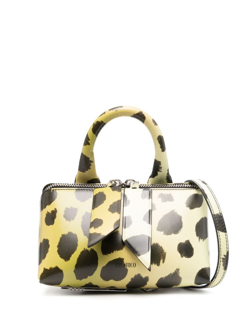 Yellow Friday Mini Cheetah-print Top Handle Bag