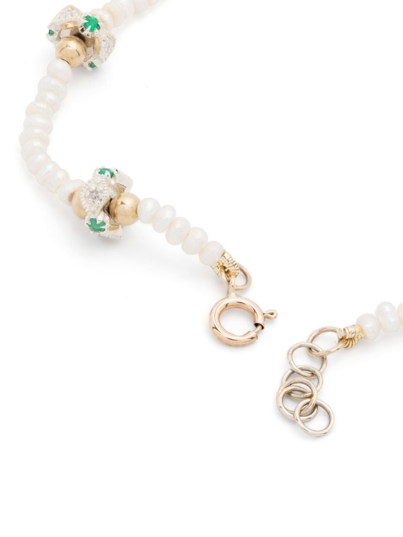 9k Yellow Gold Chelsea NÃ_x0082_Â°2 Pearl and Diamond Bracelet