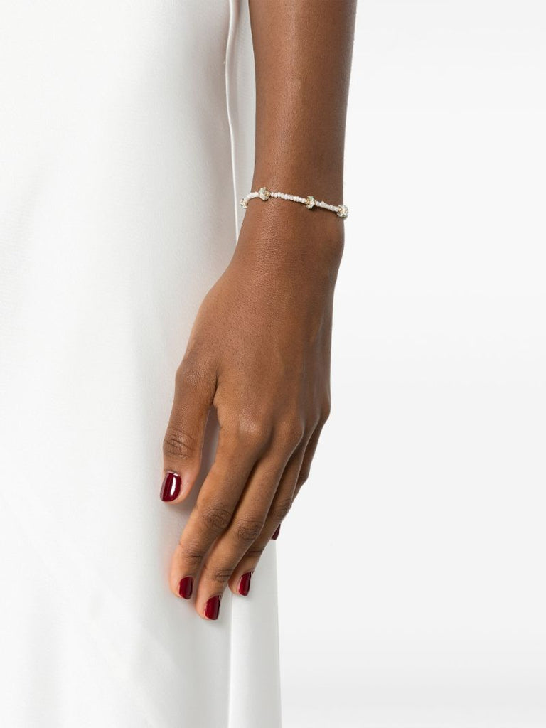 9k Yellow Gold Chelsea NÃ_x0082_Â°2 Pearl and Diamond Bracelet