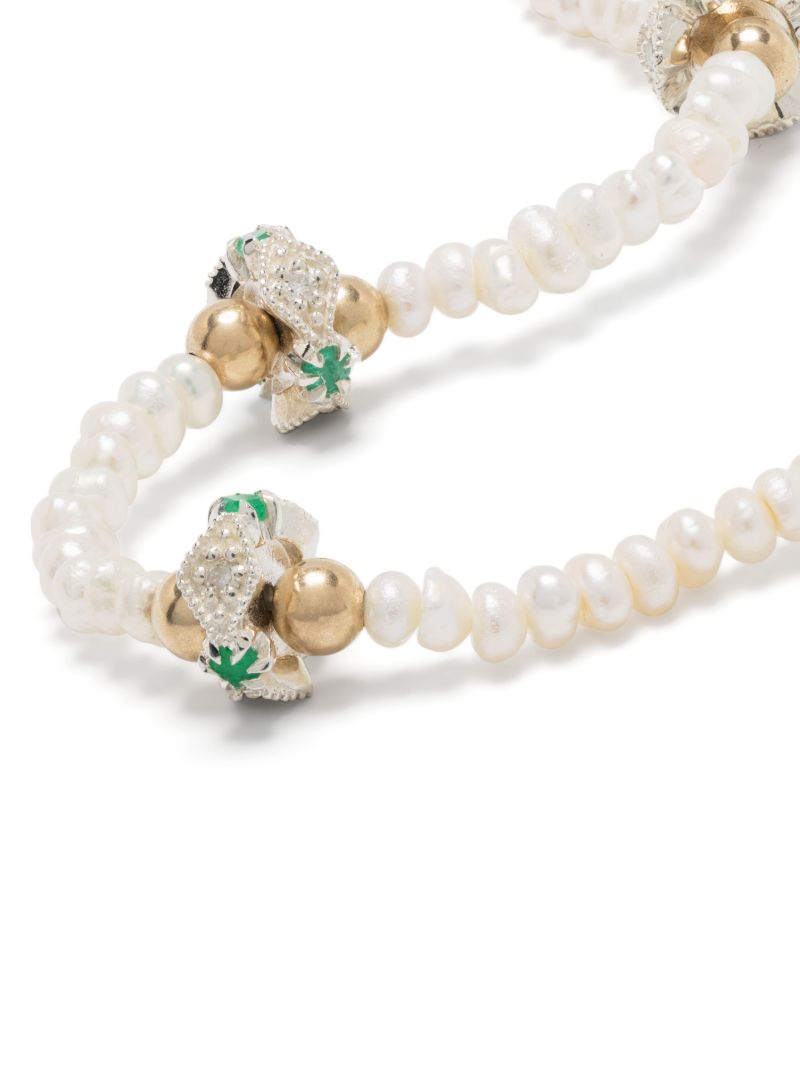 9k Yellow Gold Chelsea NÃ_x0082_Â°2 Pearl and Diamond Bracelet