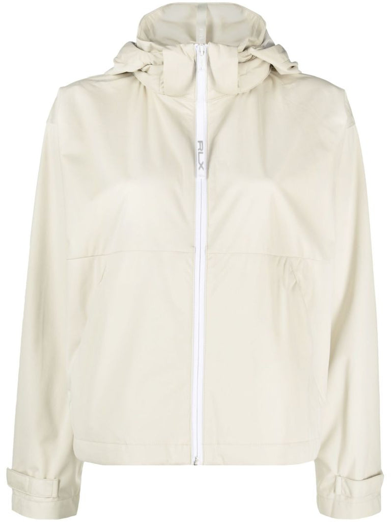 Beige Golf Hooded Jacket