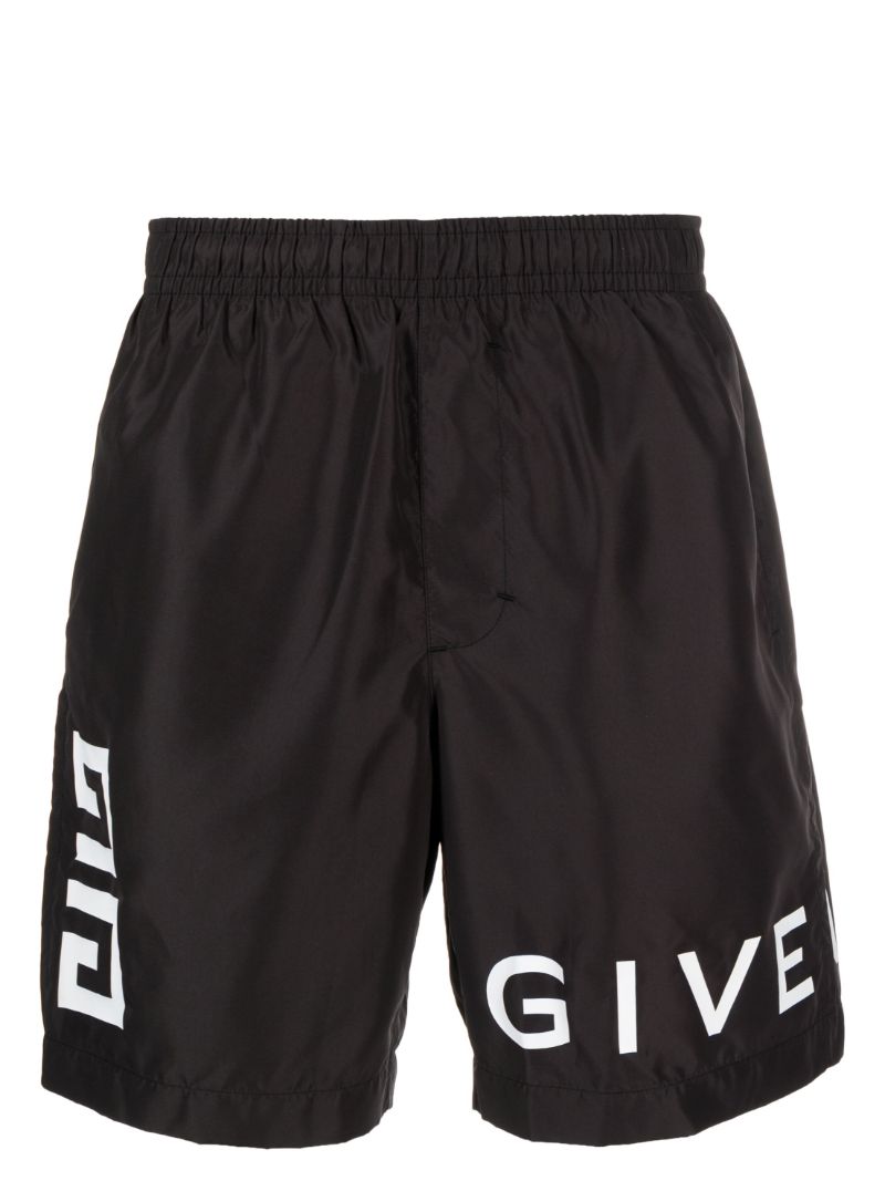 Black Logo-print Swim Shorts