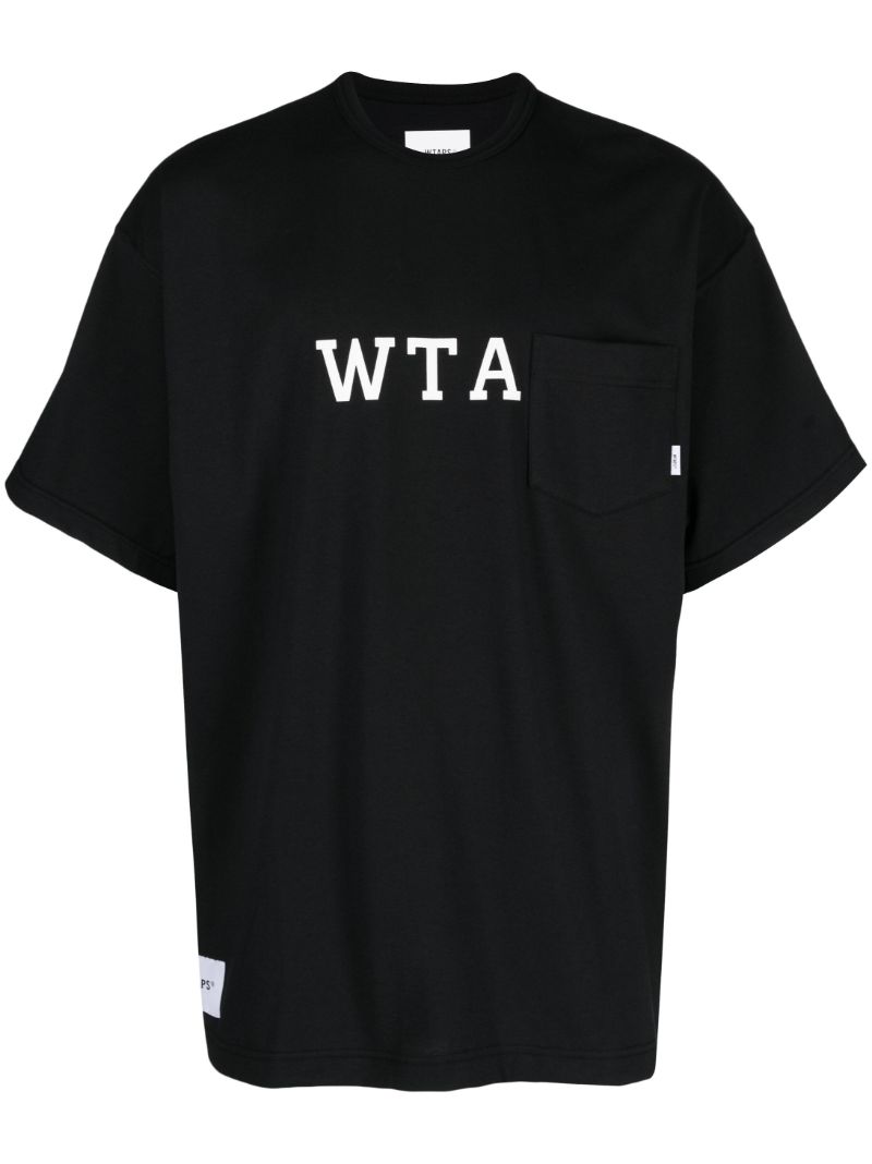 Black Logo Print T-shirt