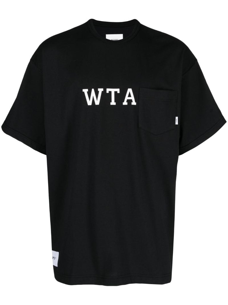 Black Logo Print T-shirt