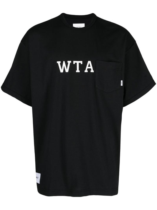 Black Logo Print T-shirt