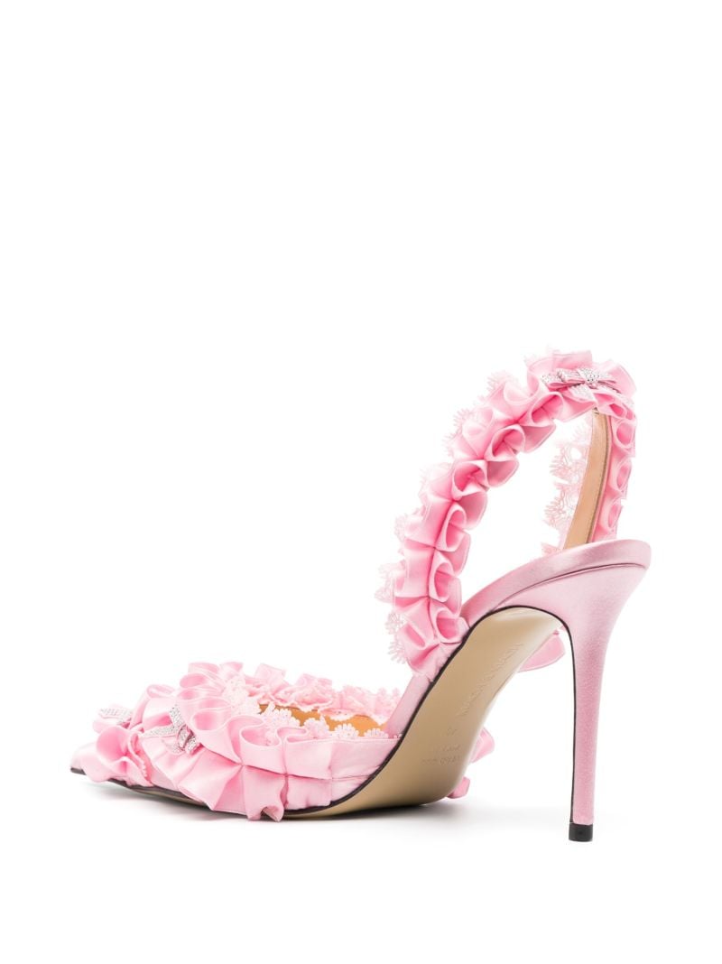 Pink Beauty of Antoinette Ruffled Pumps