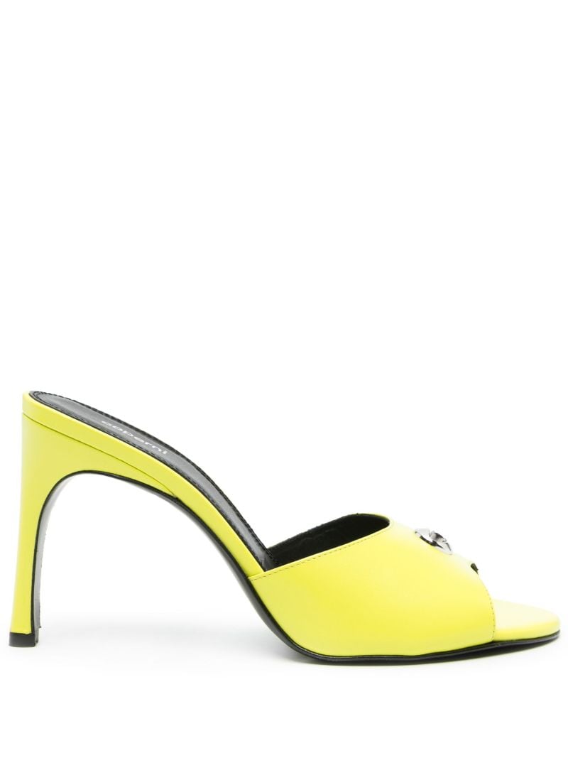 Green 95 Leather Mules