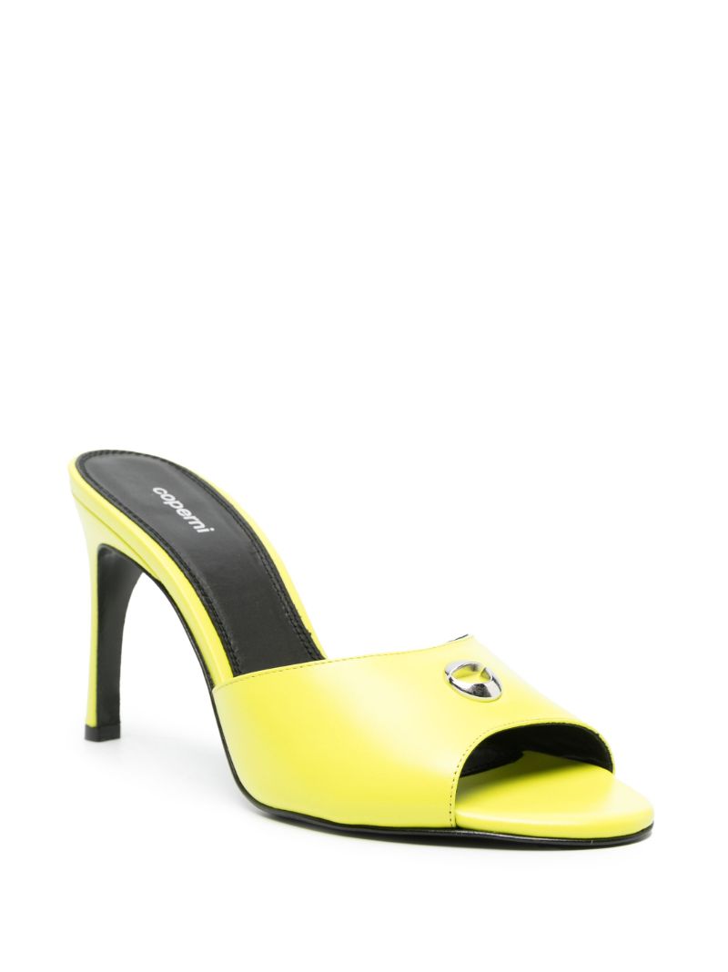 Green 95 Leather Mules