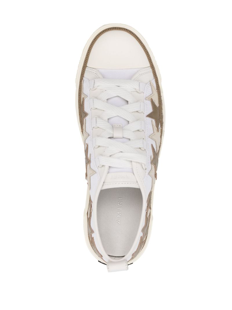 White Court Low Star Patches Sneakers