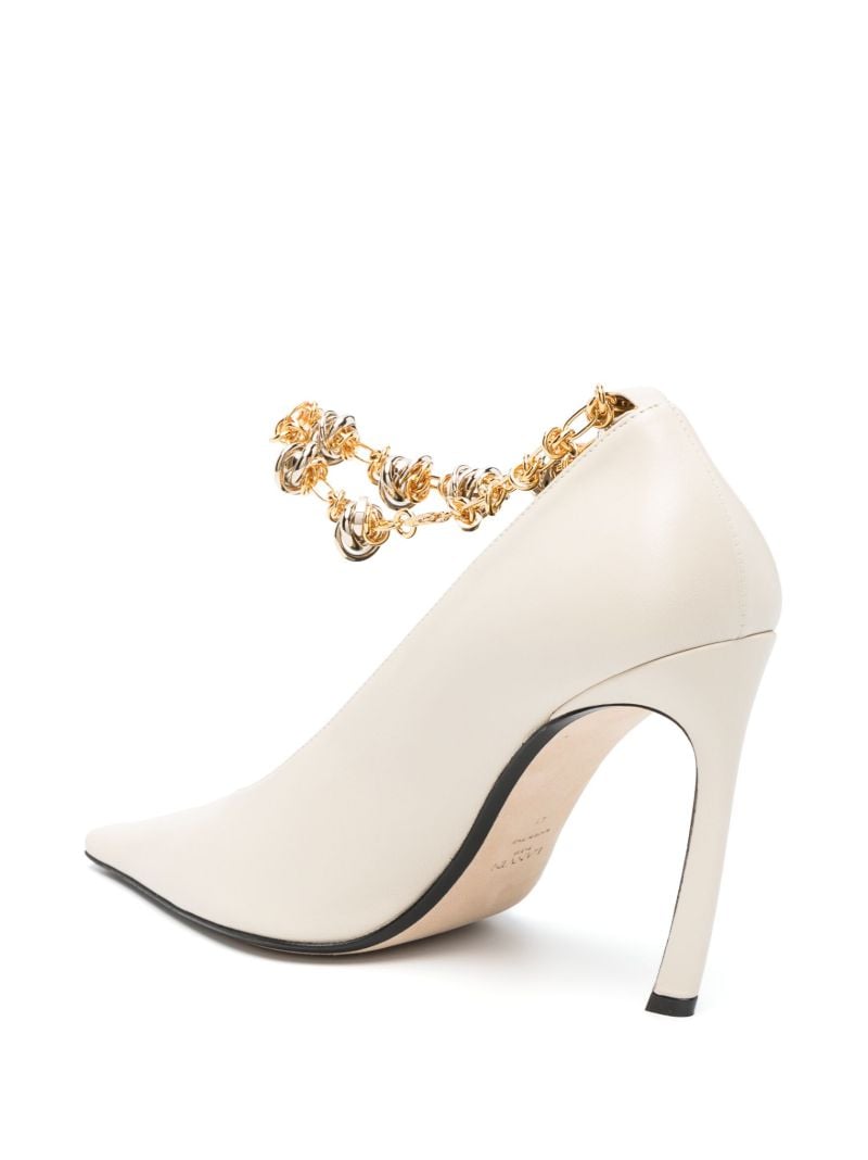 White Swing 95 Leather Pumps