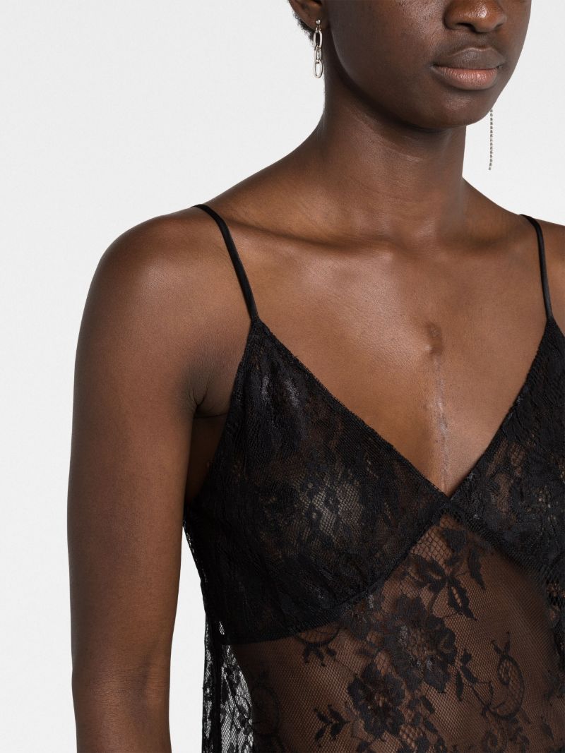Black 90s It Girl Lace Slip Dress