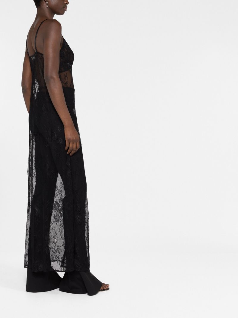 Black 90s It Girl Lace Slip Dress
