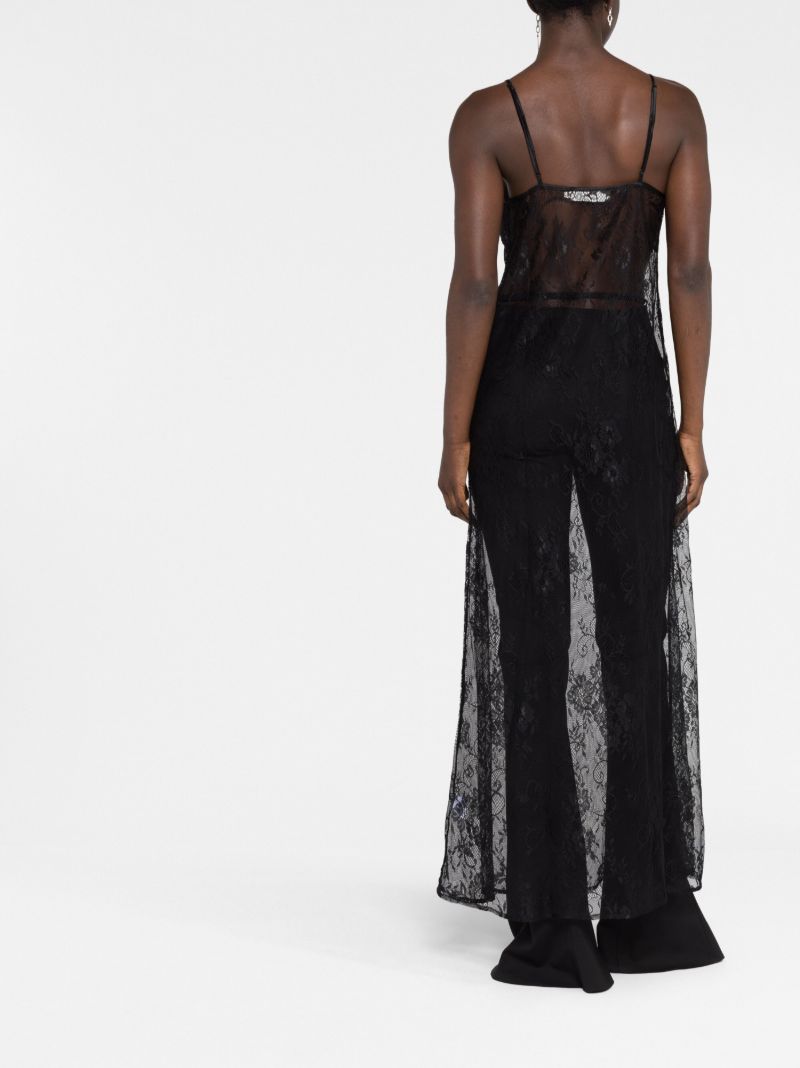 Black 90s It Girl Lace Slip Dress