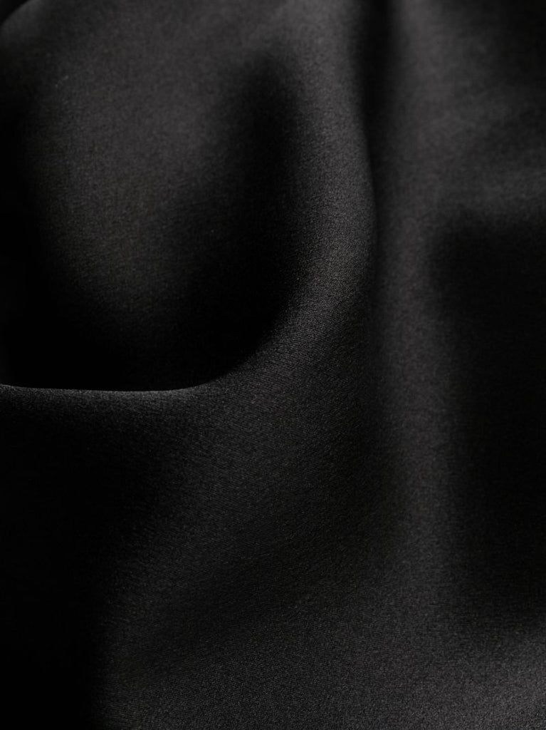 Black Maison E Lounge Silk Pyjama Bottoms