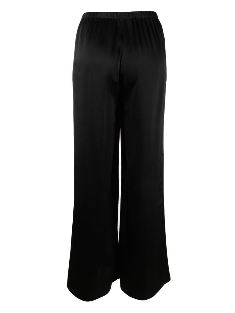 Black Maison E Lounge Silk Pyjama Bottoms