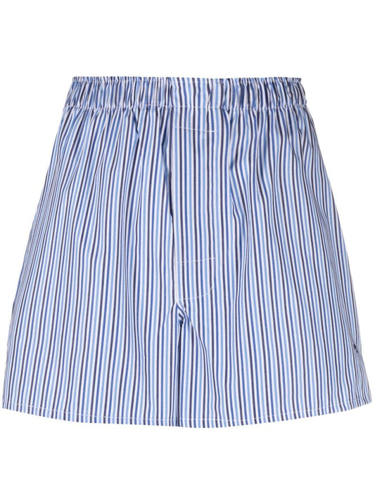 Blue Horizontal Stripe Shorts