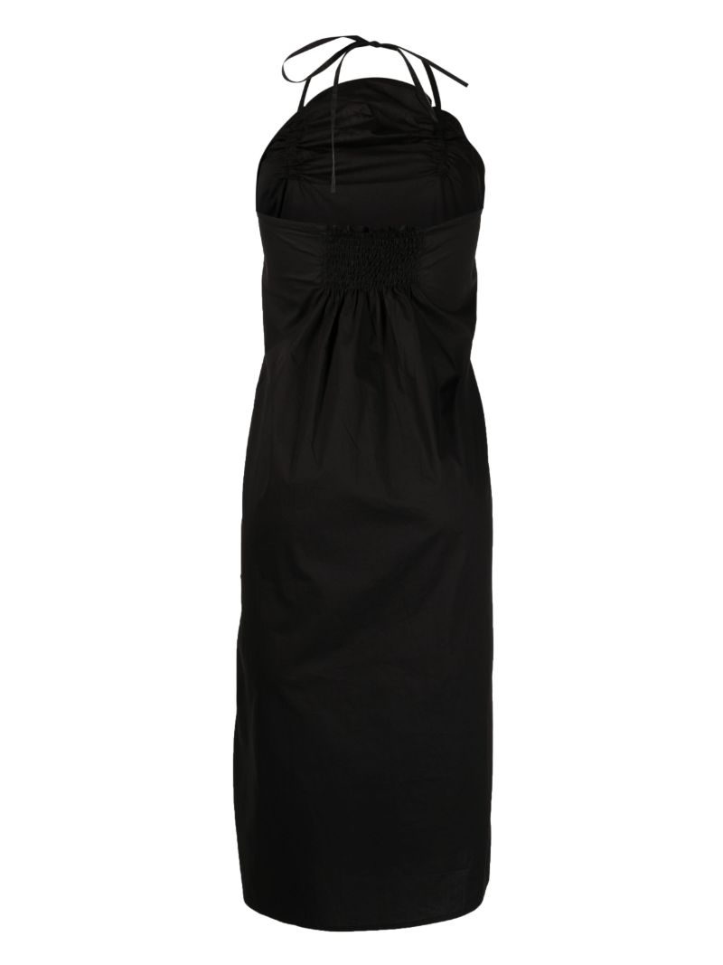 Black Halterneck Organic Cotton Dress