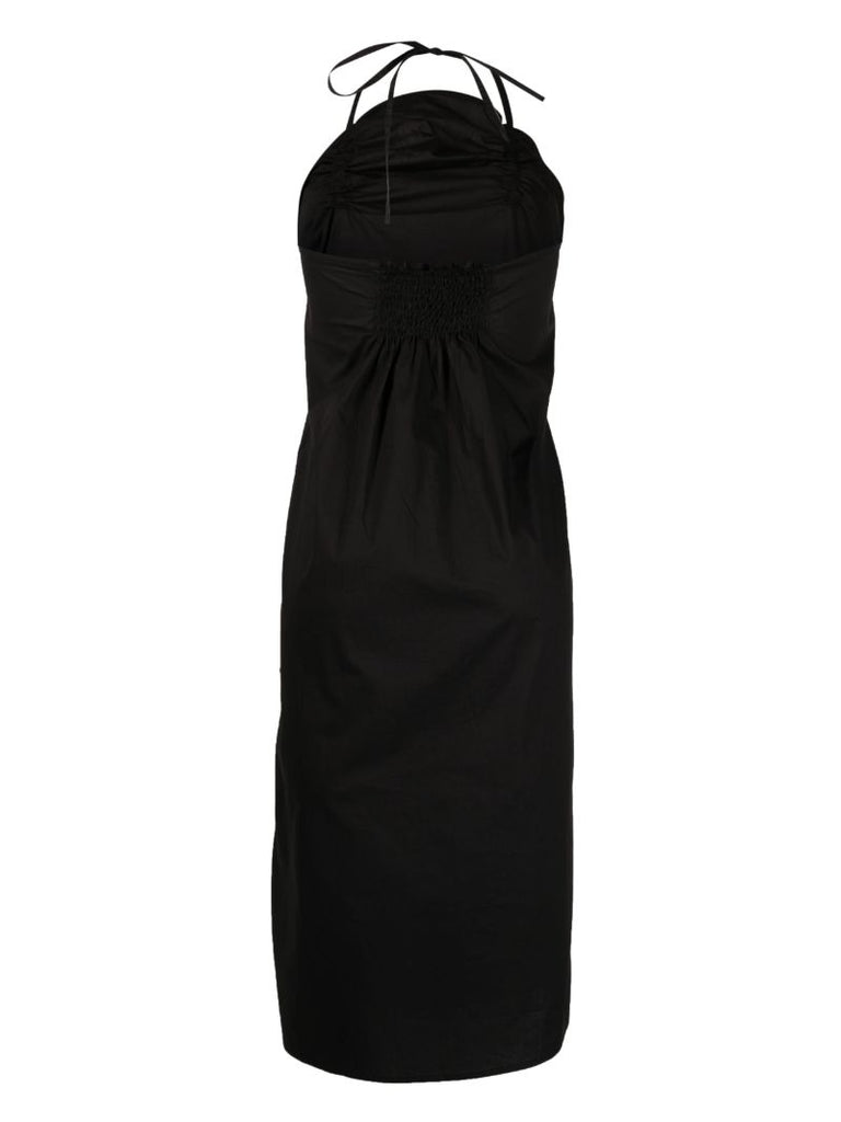 Black Halterneck Organic Cotton Dress