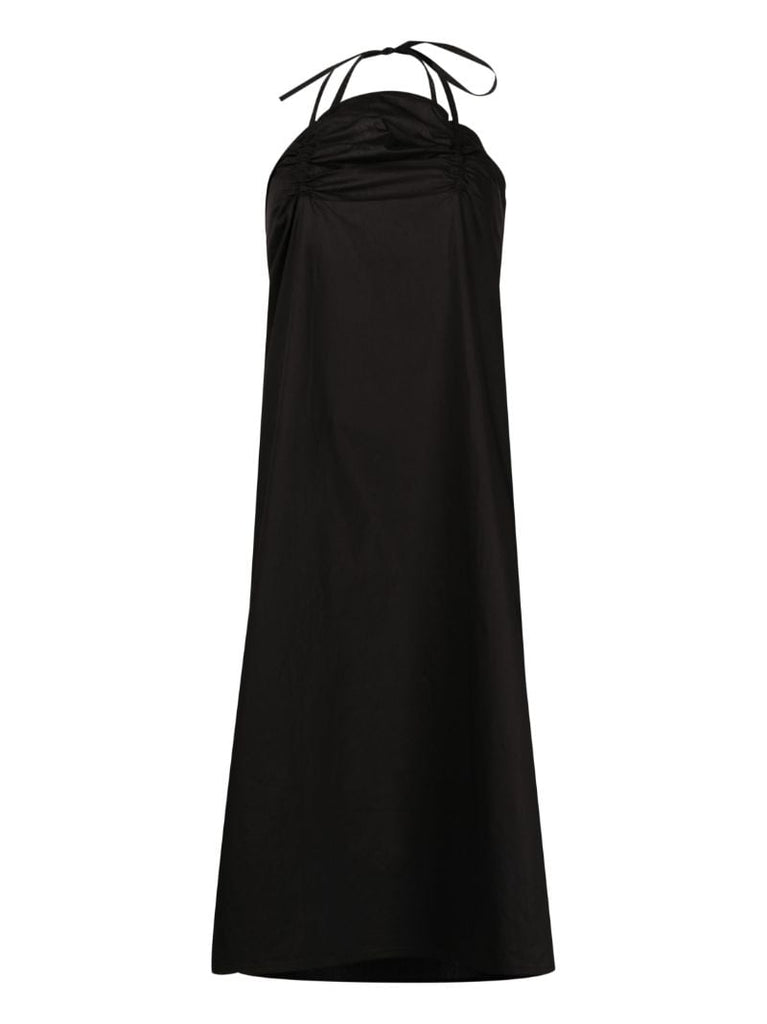 Black Halterneck Organic Cotton Dress
