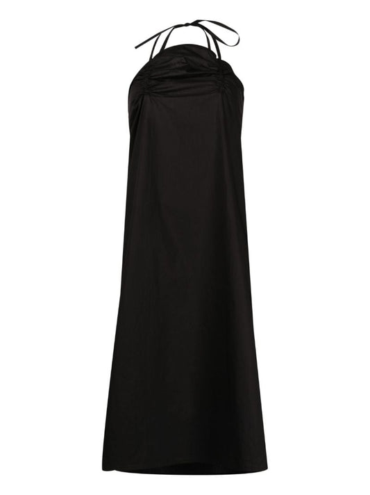Black Halterneck Organic Cotton Dress