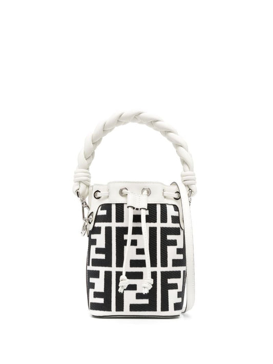 White Mon Tresor Bucket Bag