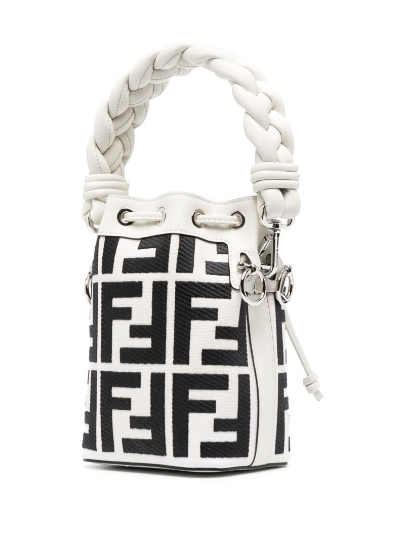 White Mon Tresor Bucket Bag