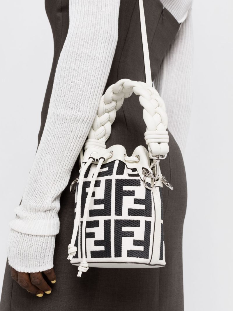 White Mon Tresor Bucket Bag