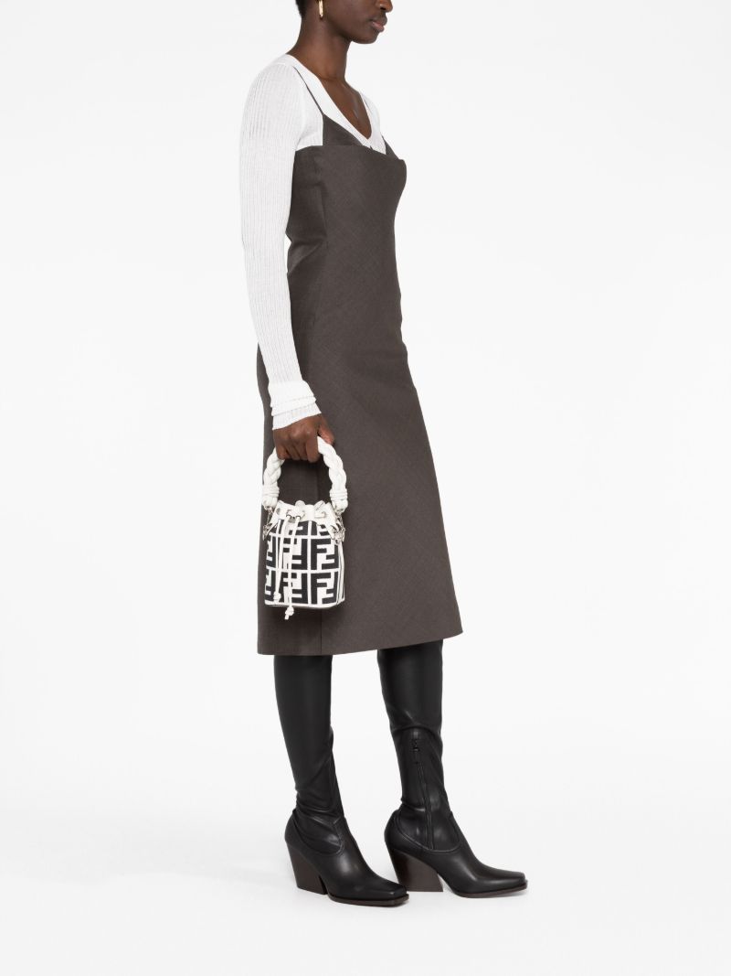 White Mon Tresor Bucket Bag