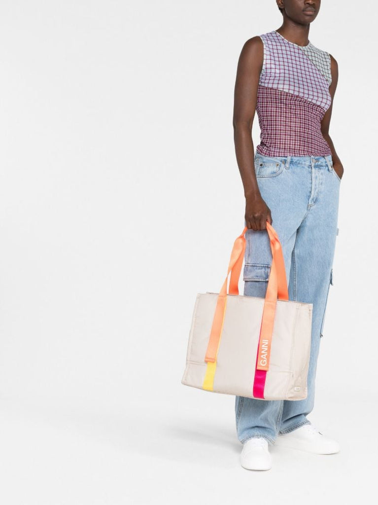 Neutral Tech Medium Tote Bag