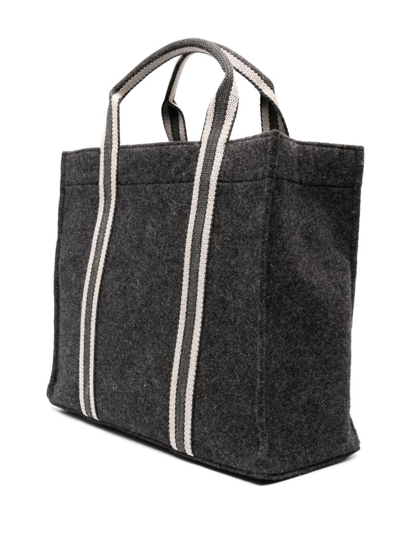 Grey Puebla Small Wool Tote Bag
