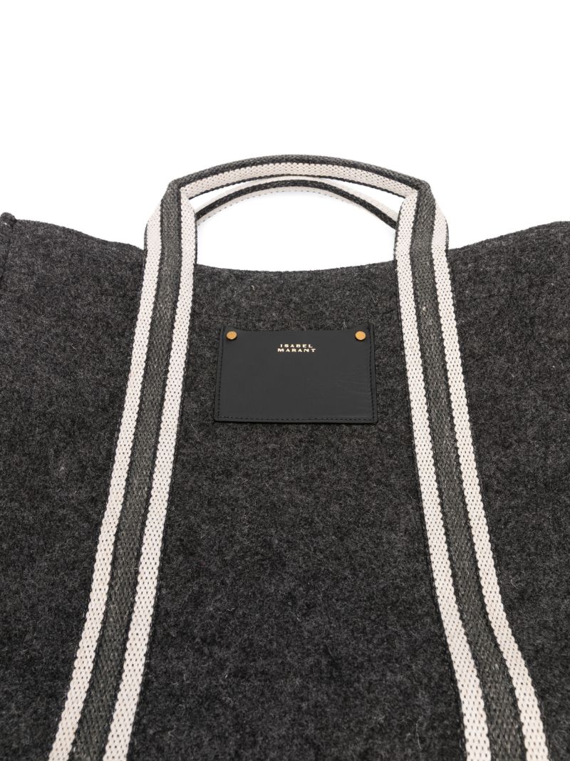 Grey Puebla Small Wool Tote Bag