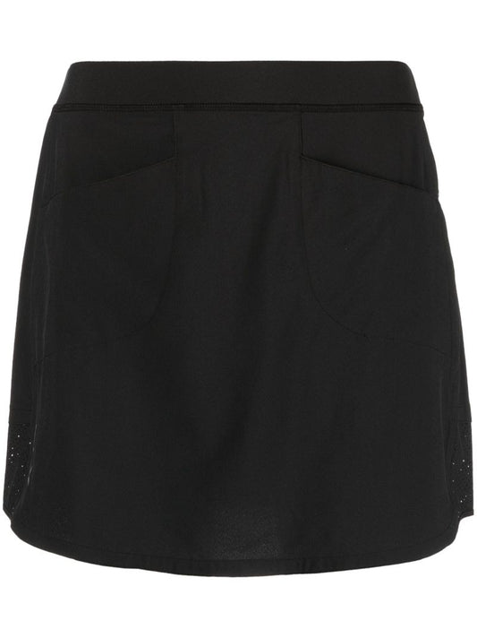 Black Perforated Golf Skort