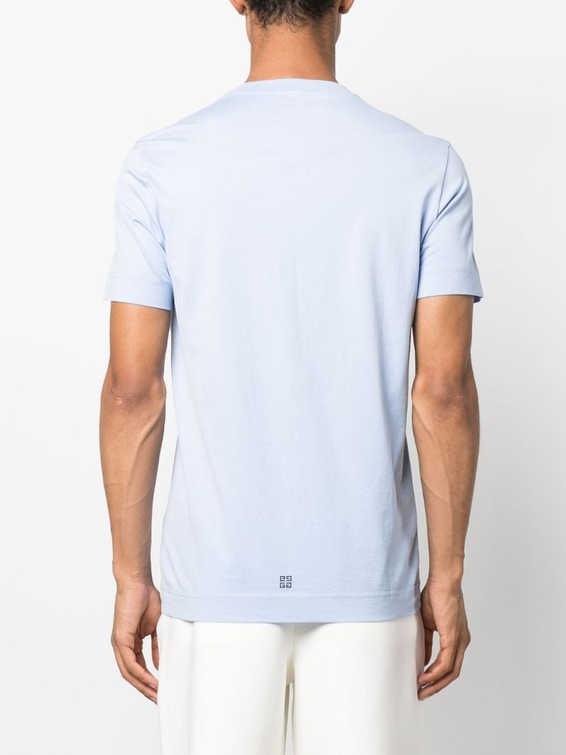 Blue Eagle-print Cotton T-shirt
