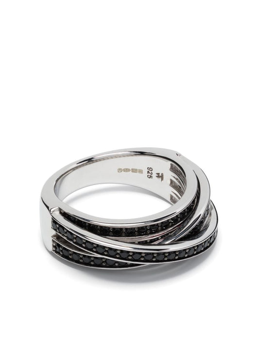 Sterling Silver Orb Slim Spinel Ring
