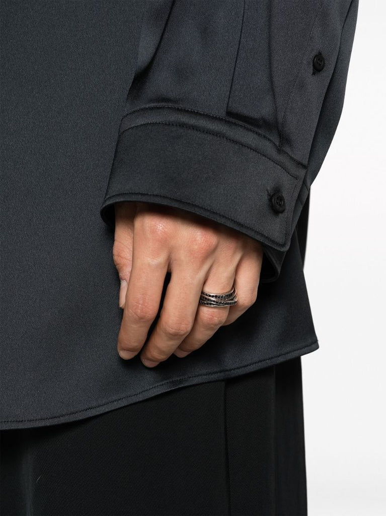 Sterling Silver Orb Slim Spinel Ring