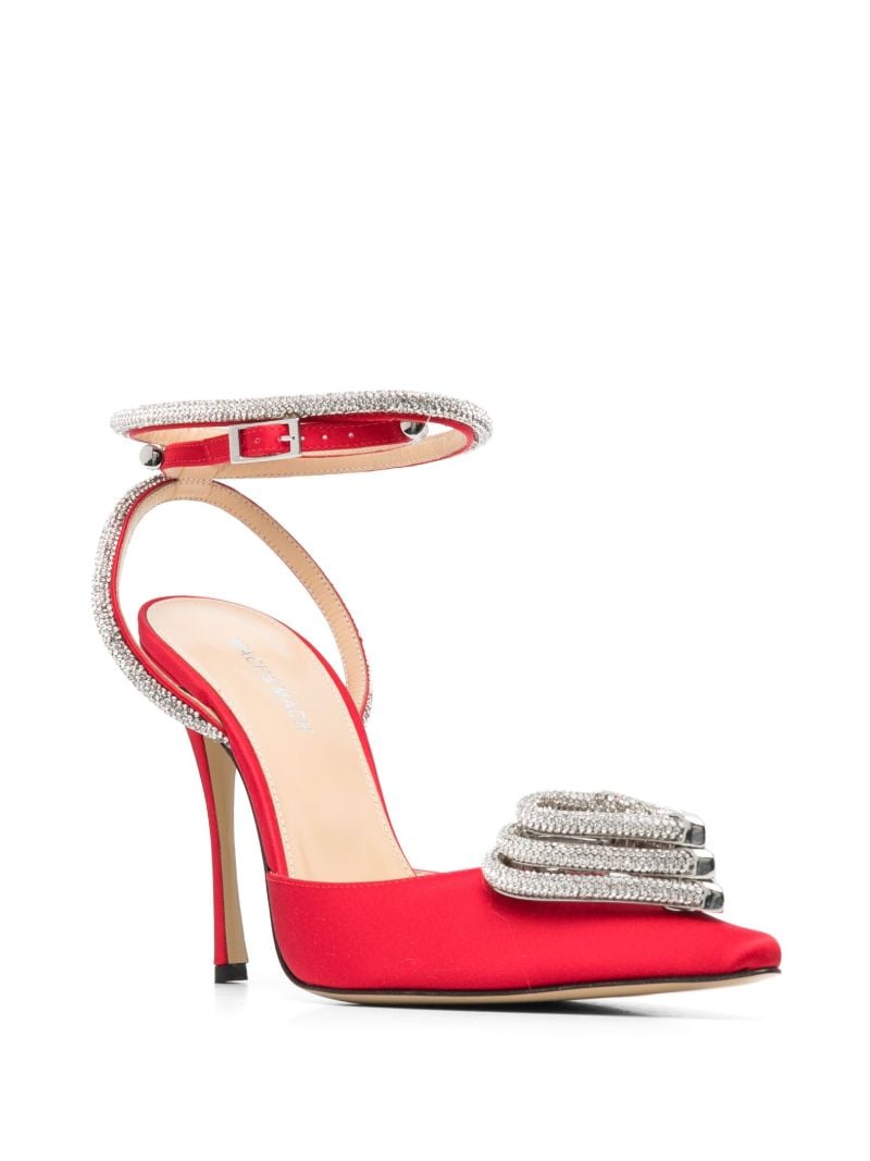 Red Triple Heart 95 Stiletto Pumps
