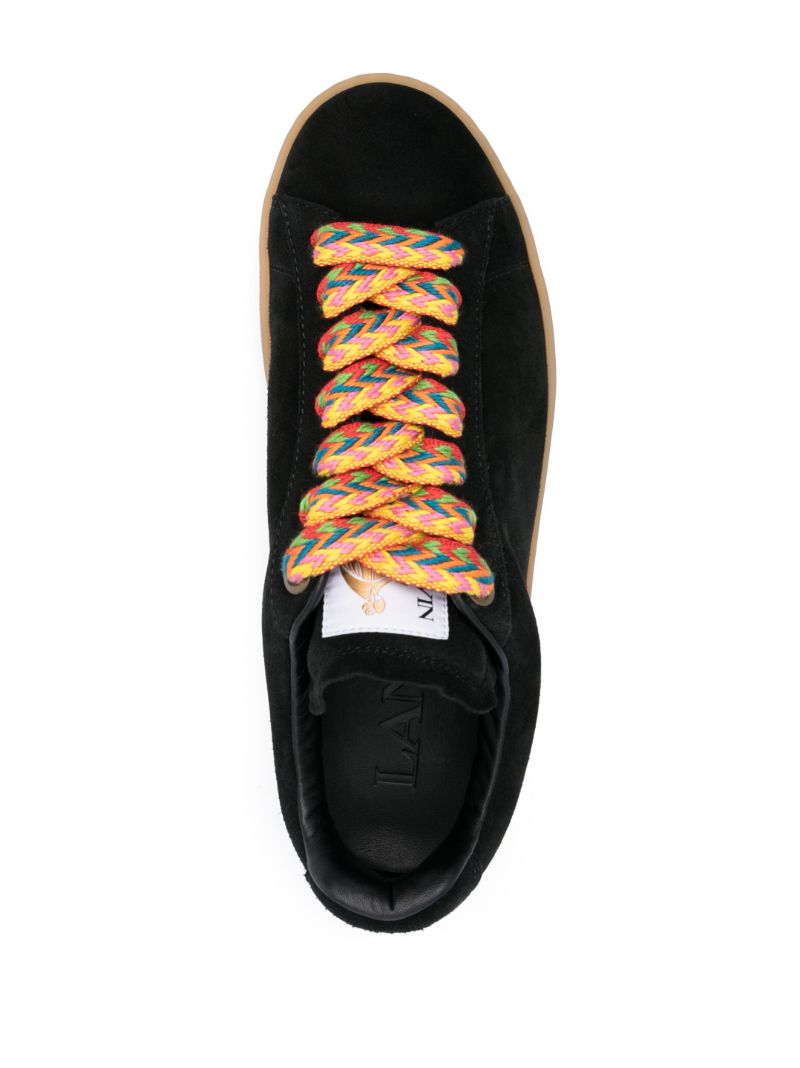 Black Lite Curb Suede Sneakers