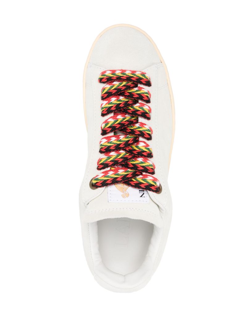 White Lite Curb Suede Sneakers