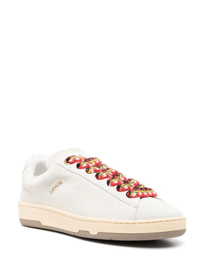 White Lite Curb Suede Sneakers