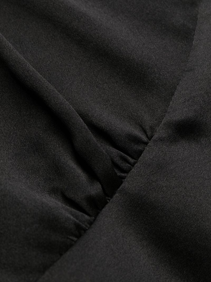 Black Silk Cami Pajama Top