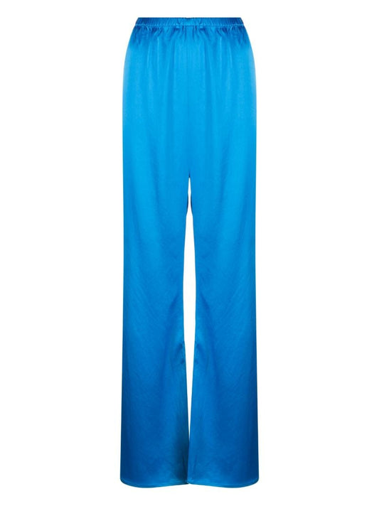 Blue Lounge Satin Pajama Trousers