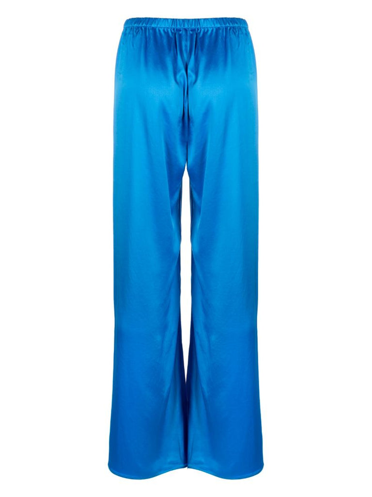 Blue Lounge Satin Pajama Trousers