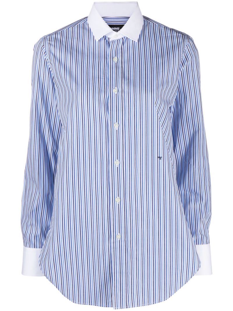 Blue Striped Cotton Shirt