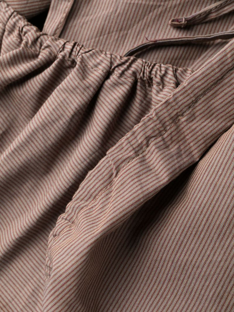 Brown Organic Cotton Striped Pyjamas