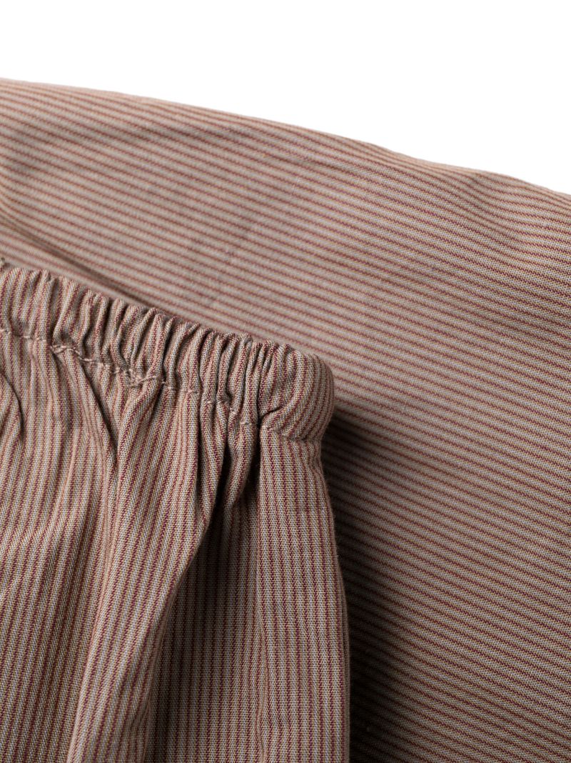 Brown Organic Cotton Striped Pyjamas