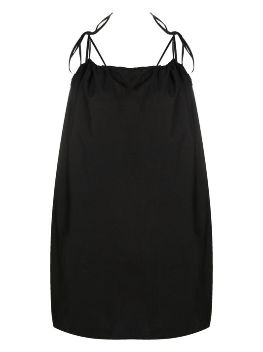 Black the Halter Organic Cotton Slip Dress