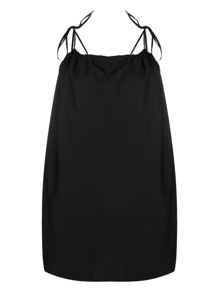 Black the Halter Organic Cotton Slip Dress
