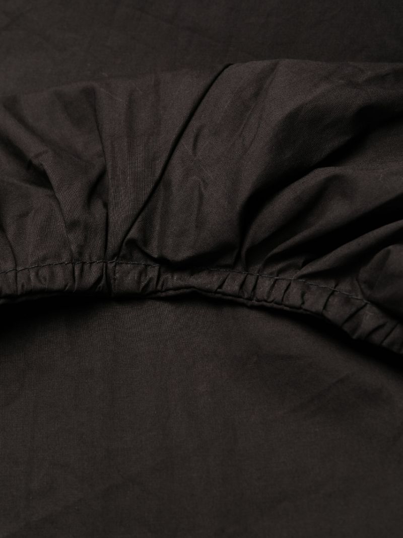 Black Wrap Organic Cotton Dress